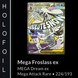 Mega Froslass EX Pokémon • Mega Dream ex Mega Attack Rare #224/193 - Japanese 💖